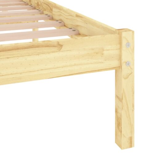 Bed Frame Solid Wood 183x203cm King - Image 6