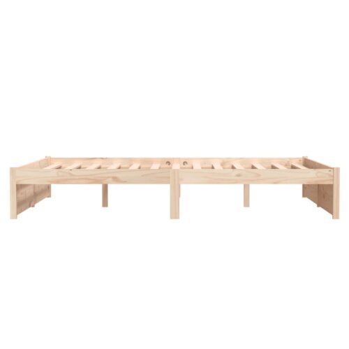 Bed Frame Solid Wood 135x190cm - Image 6