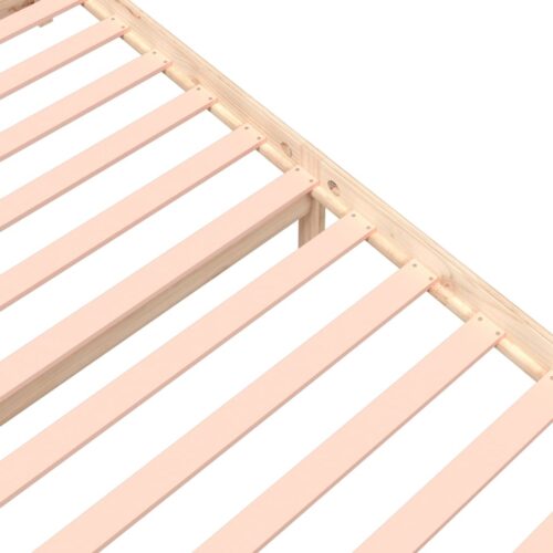 Bed Frame Solid Wood 135x190cm - Image 8