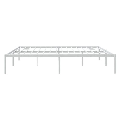 Metal Bed Frame White 183x203cm King - Image 6