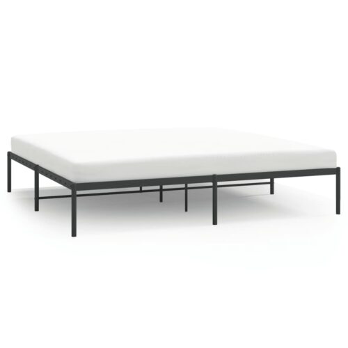 Metal Bed Frame Black 183x203cm King - Image 2
