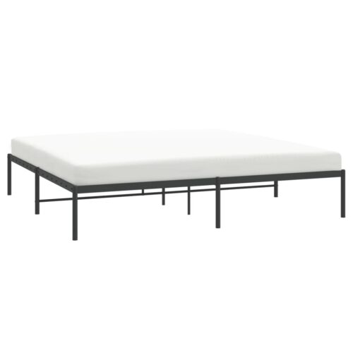 Metal Bed Frame Black 183x203cm King - Image 3