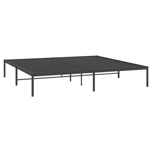 Metal Bed Frame Black 183x203cm King - Image 4