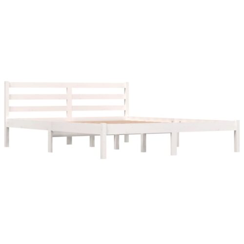 Bed Frame White 150x200cm - Image 2