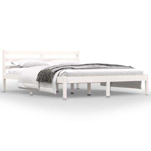 Bed Frame White 150x200cm - Image 3