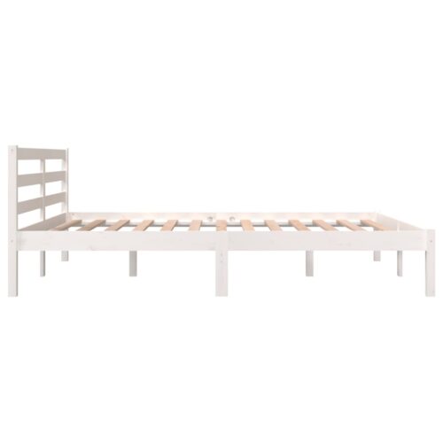 Bed Frame White 150x200cm - Image 5
