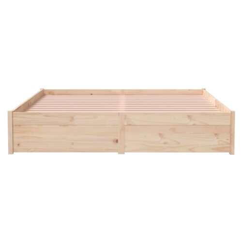 Bed Frame Solid Wood 150x200cm - Image 5