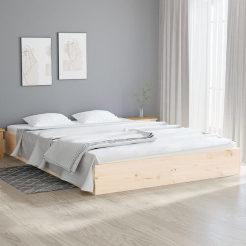 Bed Frame Solid Wood 150x200cm