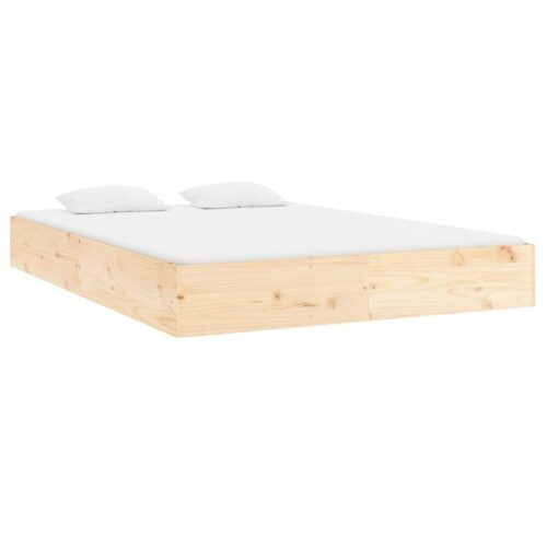 Bed Frame Solid Wood 150x200cm - Image 3