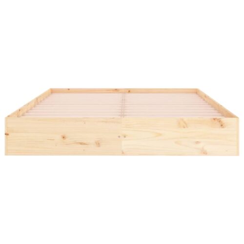 Bed Frame Solid Wood 150x200cm - Image 5