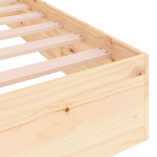Bed Frame Solid Wood 150x200cm - Image 7