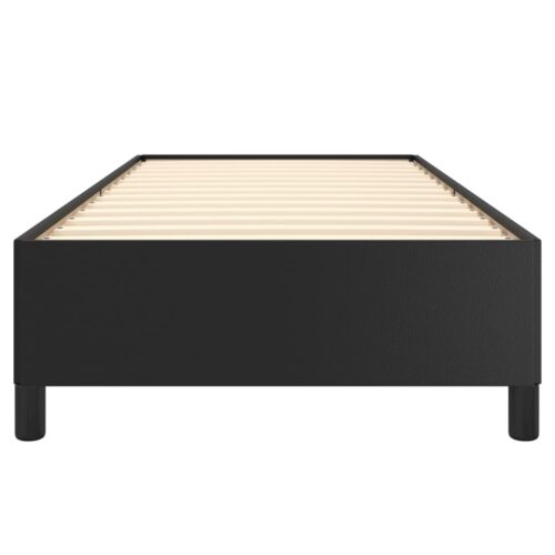 Bed Frame Black King Single Faux Leather - Image 5