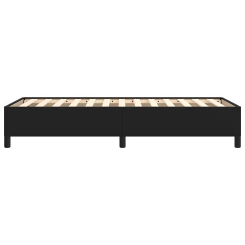 Bed Frame Black King Single Faux Leather - Image 6