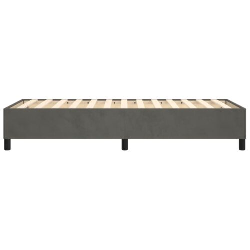 Bed Frame Dark Grey King Single Velvet - Image 6