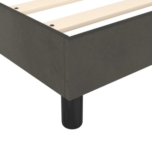 Bed Frame Dark Grey King Single Velvet - Image 7