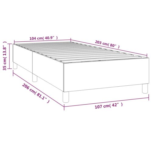 Bed Frame Dark Grey King Single Velvet - Image 9