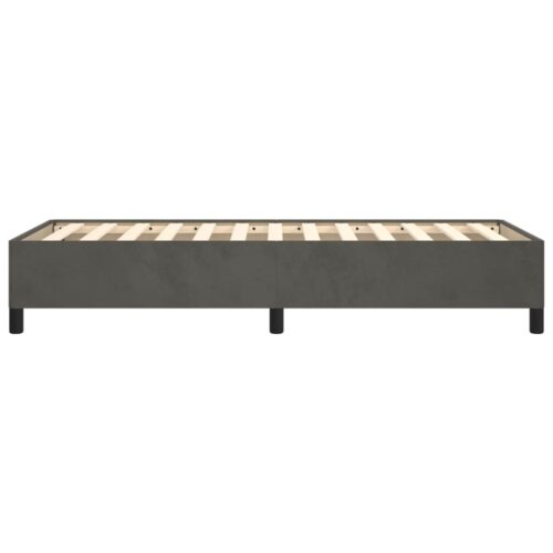 Bed Frame Dark Grey King Single Velvet - Image 6