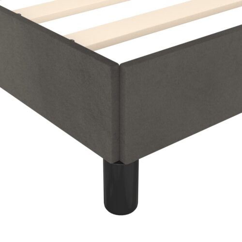 Bed Frame Dark Grey King Single Velvet - Image 7