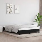 Bed Frame Black 152x203cm Queen Fabric