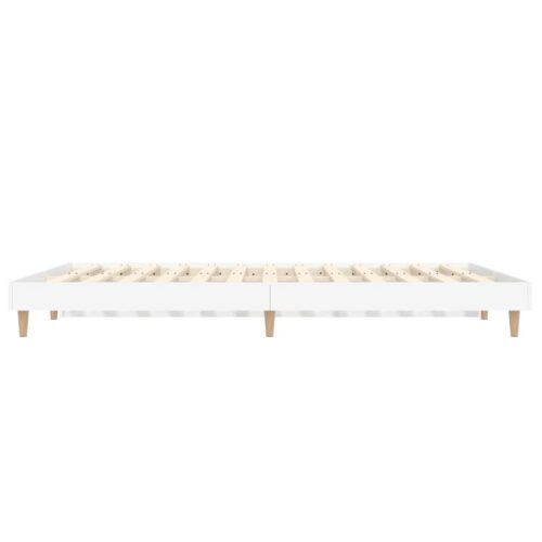 Bed Frame White 135x190cm Engineered Wood - Image 7