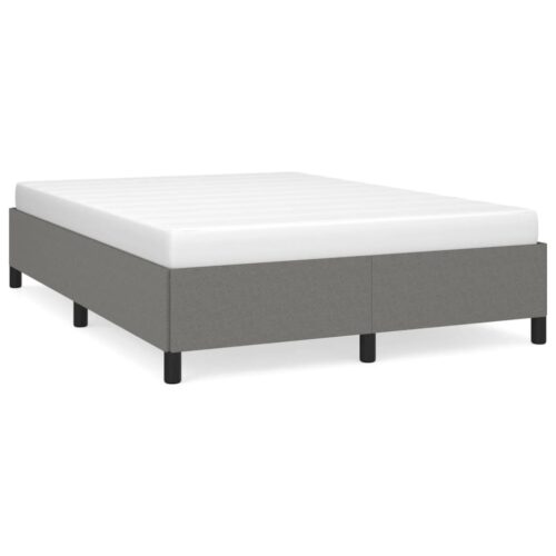 Bed Frame Dark Grey 137x187cm Double Fabric - Image 2