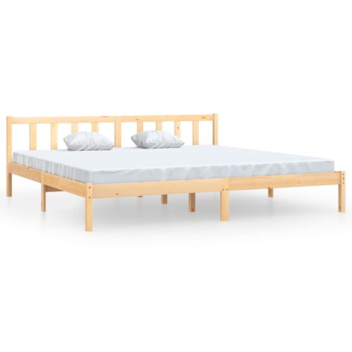 Bed Frame Solid Wood 183x203cm King - Image 2