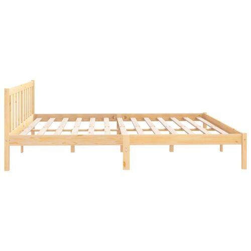 Bed Frame Solid Wood 183x203cm King - Image 5