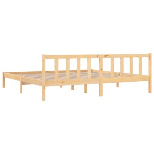 Bed Frame Solid Wood 183x203cm King - Image 6