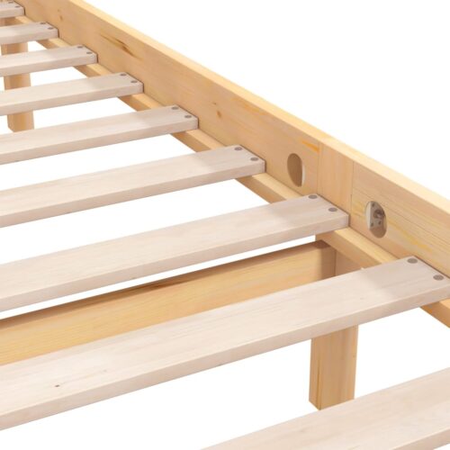 Bed Frame Solid Wood 183x203cm King - Image 7