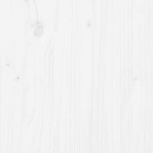 Bed Frame White Solid Wood 150x200cm - Image 8