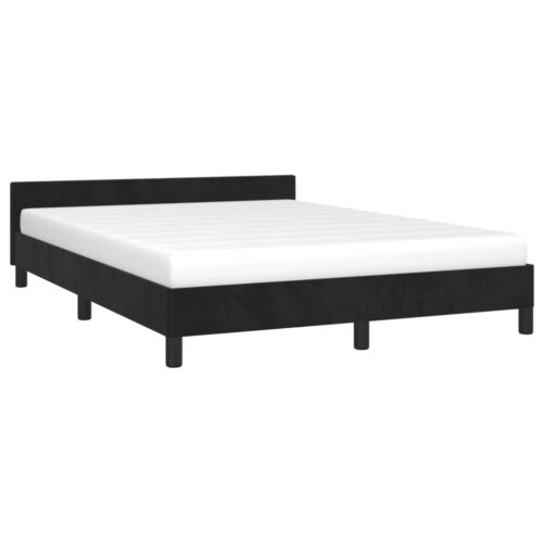 Bed Frame Black Queen Velvet - Image 3