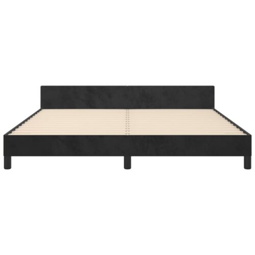 Bed Frame Black Queen Velvet - Image 5