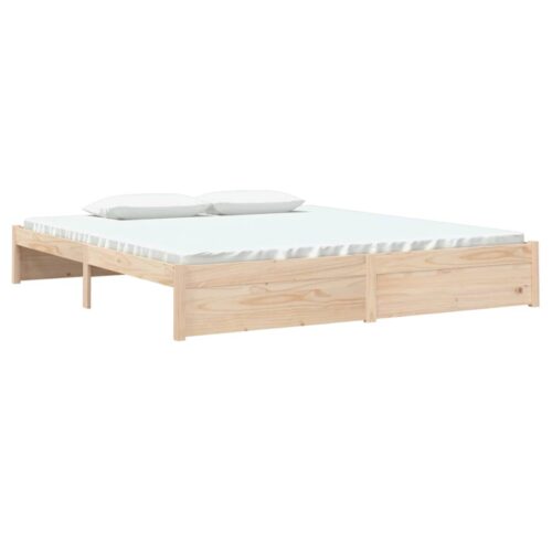 Bed Frame Solid Wood 183x203cm King - Image 3
