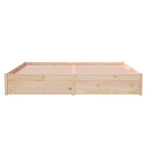Bed Frame Solid Wood 183x203cm King - Image 5