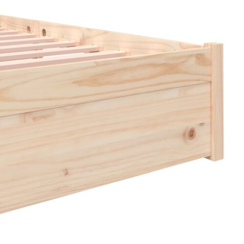 Bed Frame Solid Wood 183x203cm King - Image 8