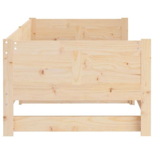 Pull-out Day Bed Solid Wood Pine 2x(90x190)cm - Image 10