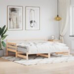 Daybed with Trundle 90x190cm Solid Wood