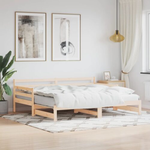 Daybed with Trundle 90x190cm Solid Wood