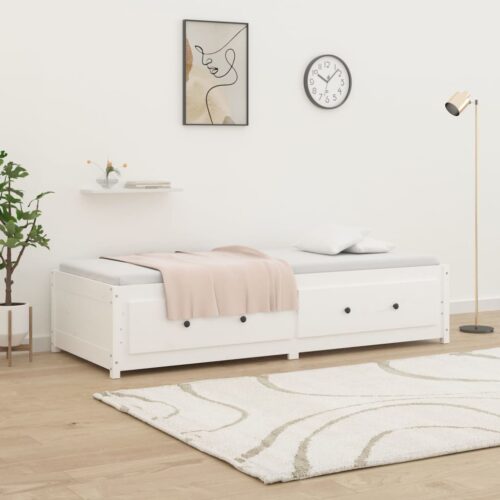 Day Bed White 90x190cm Solid Wood Pine - Image 4
