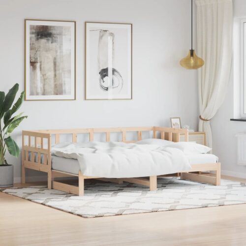 Daybed with Trundle 90x190cm Solid Wood