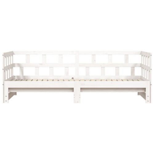 Daybed with Trundle White 90x190cm Solid Wood - Image 6