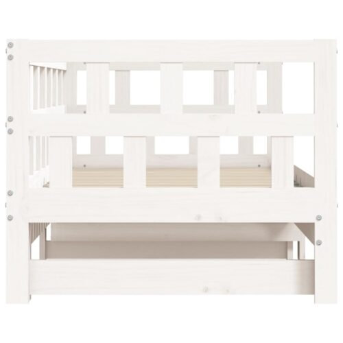 Daybed with Trundle White 90x190cm Solid Wood - Image 7