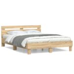 Bed Frame Sonoma Oak 150x200cm