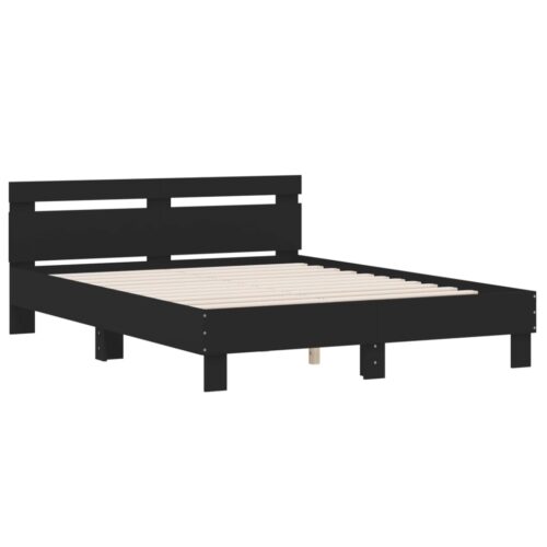 Bed Frame Black 150x200cm - Image 2