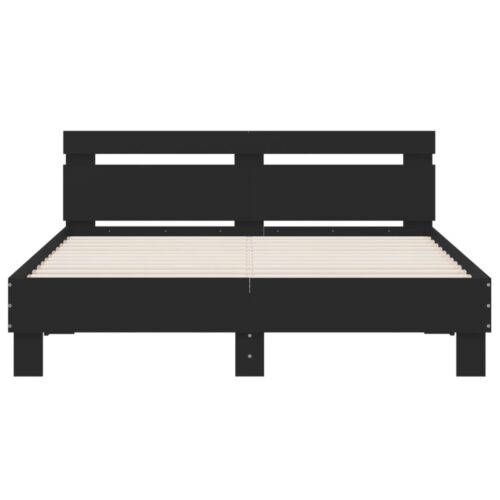 Bed Frame Black 150x200cm - Image 5