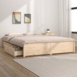Bed Frame with Drawers 135x190cm
