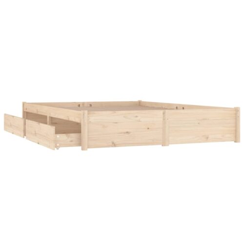 Bed Frame with Drawers 135x190cm - Image 6
