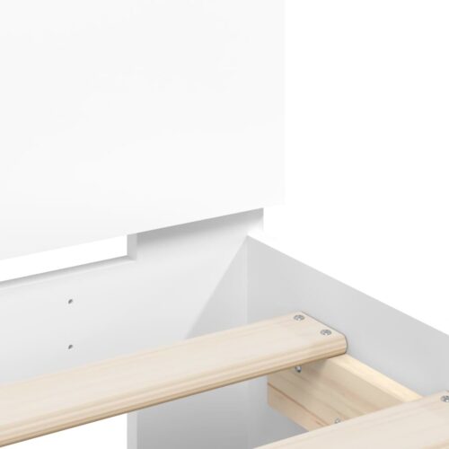 Bed Frame White 183x203cm King - Image 8