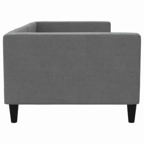 Day Bed Dark Grey 90x190cm Fabric - Image 4