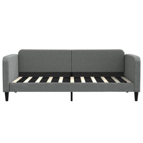 Day Bed Dark Grey 90x190cm Fabric - Image 3